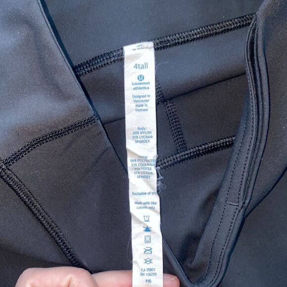 Lululemon Shorts Biker Black Size 4 Tall active Athletic‎ - Picture 8 of 12